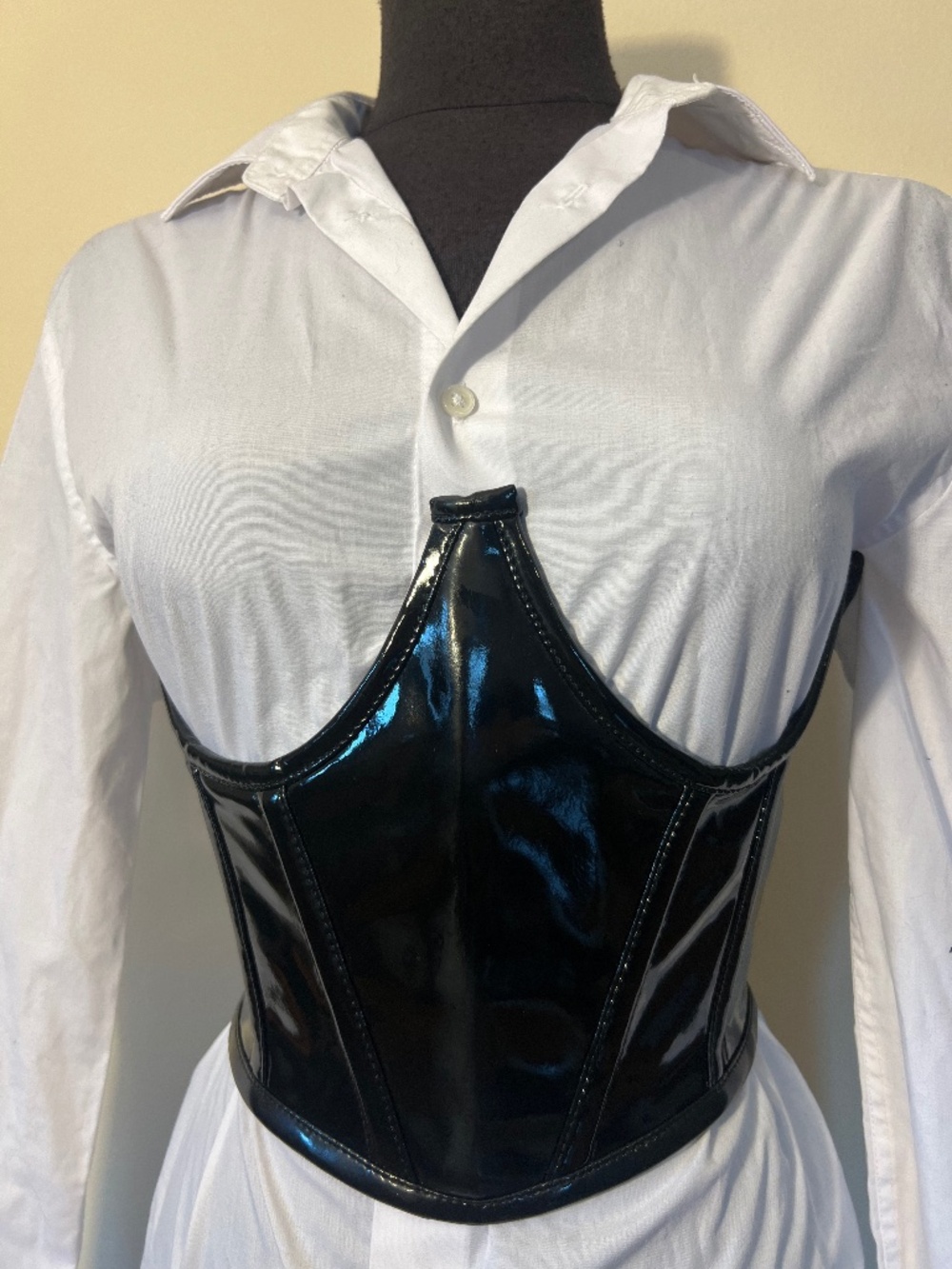 Daisy Corsets Black Patent Underbust Corset